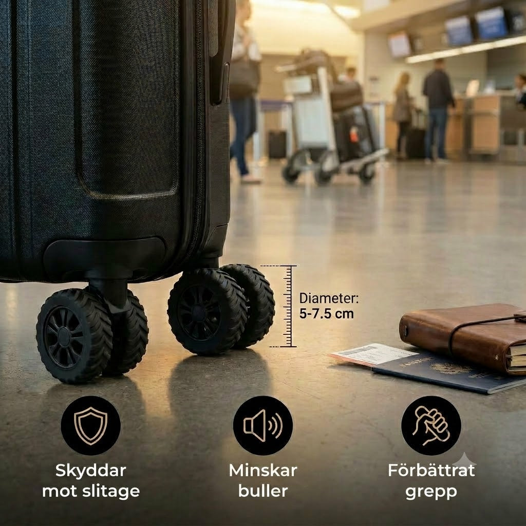 Hjulskydd för resväska