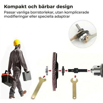 Adaptersats – från borrmaskin till vinkelslip