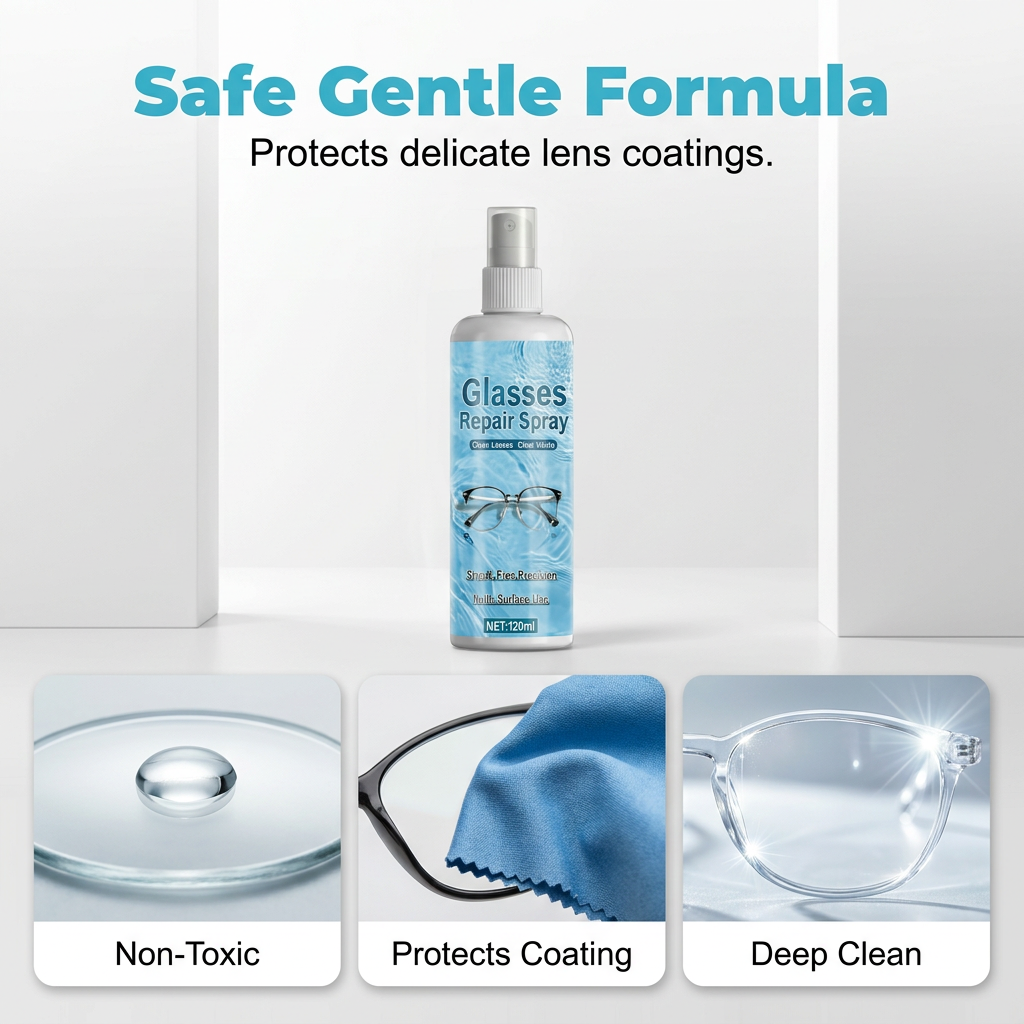 🔥 50 % rabatt just nu! 🎁 Professionell reparations- och rengöringsspray för glasögonglas