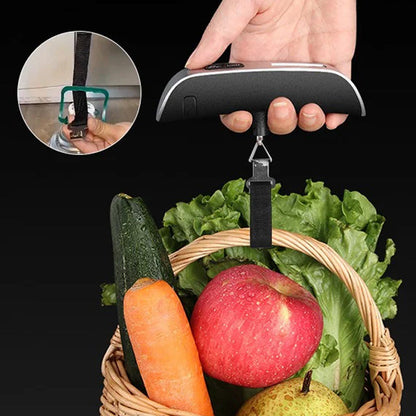 Bärbar bagagevåg med LCD-display