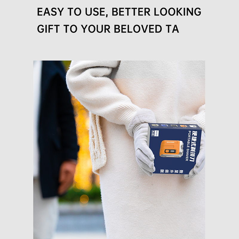 💥 50 % rabatt 🔥 Bärbar mini elektrisk rakapparat för män