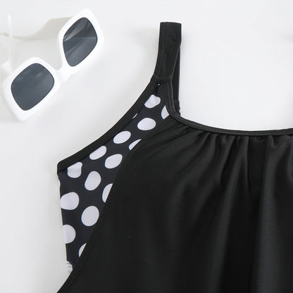 Tvådelad prickig bikini för dam