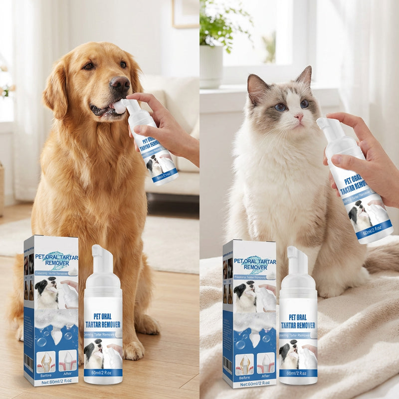 🐶🐱 Skummande tandstensborttagare för hundar