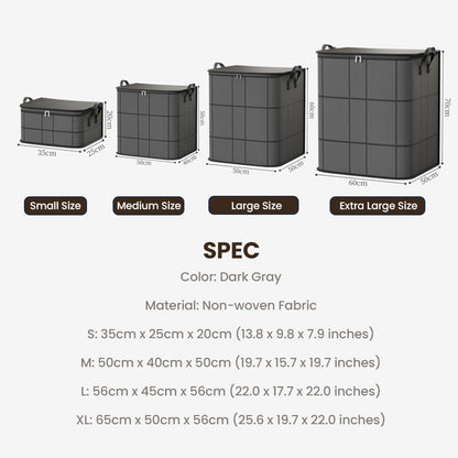 🔥 🔥 Tidsbegränsat erbjudande: 50 % rabatt❗️❗️🧺🛏️ Dammsäker förvaringsväska för duntäcken och sängkläder – Stor kapacitet, slitstarkt non-woven-material, vikbar design 🌿