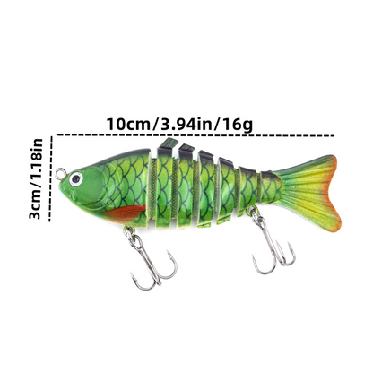 🎣 Spara 50 %! 🐟 Flerledad bionisk swimbait / wobbler för fiske