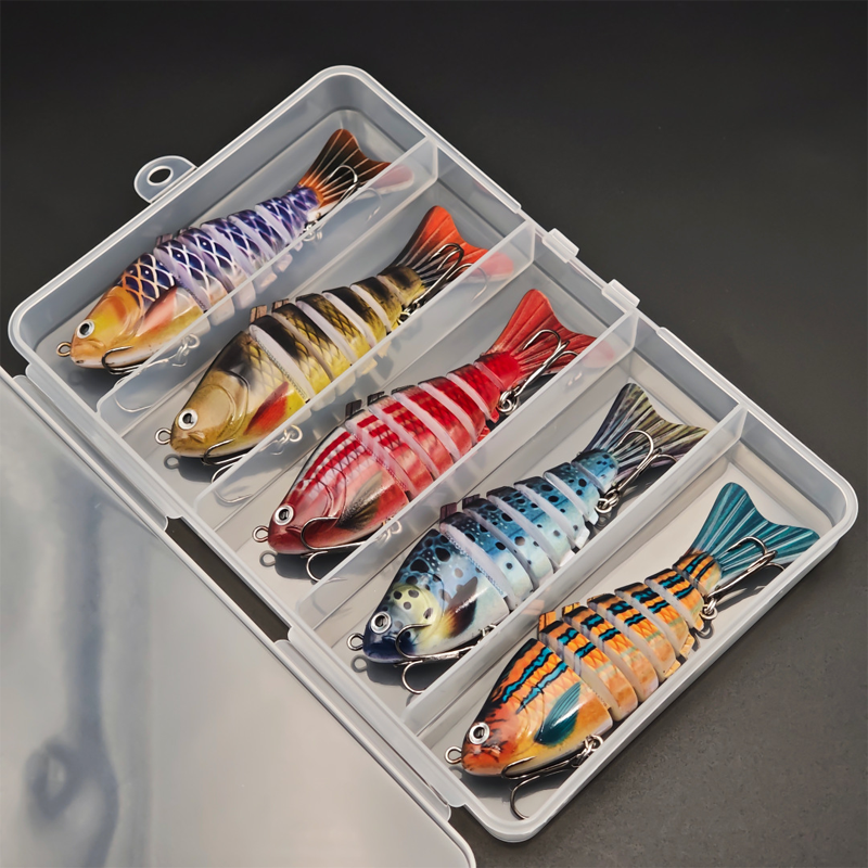 🎣 Spara 50 %! 🐟 Flerledad bionisk swimbait / wobbler för fiske