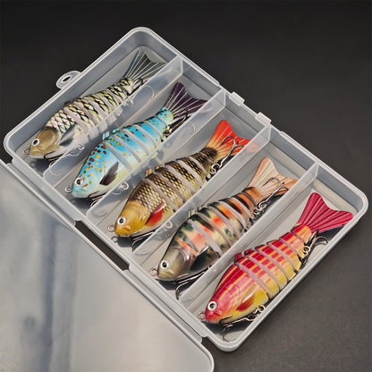 🎣 Spara 50 %! 🐟 Flerledad bionisk swimbait / wobbler för fiske
