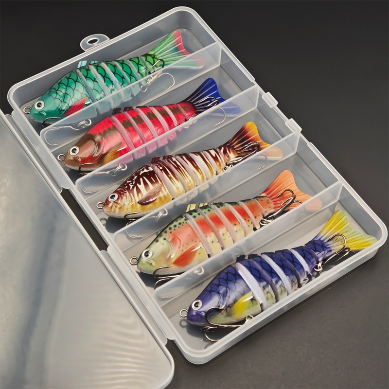 🎣 Spara 50 %! 🐟 Flerledad bionisk swimbait / wobbler för fiske