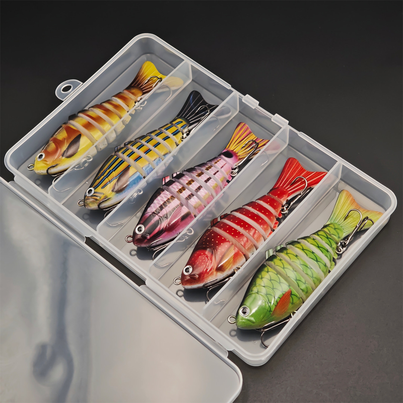 🎣 Spara 50 %! 🐟 Flerledad bionisk swimbait / wobbler för fiske