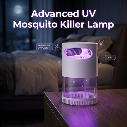 🦟 Tystgående UV-mygglampa / insektsfångare | Ljudlös och giftfri | USB-driven | Ett måste för sovrummet 😴💤