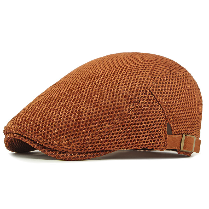Andningsbar flat cap med justerbar rem