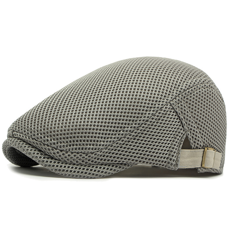 Andningsbar flat cap med justerbar rem