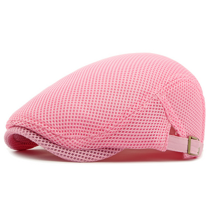 Andningsbar flat cap med justerbar rem
