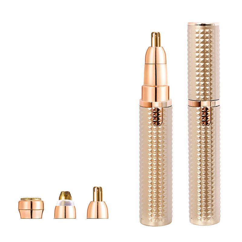 💈 3-i-1 elektrisk ögonbrynstrimmer - utbytbara huvuden, lämplig för trimning av ögonbryn, ansikte och detaljer - unisexdesign, bibehåll ett välvårdat utseende när som helst, var som helst.