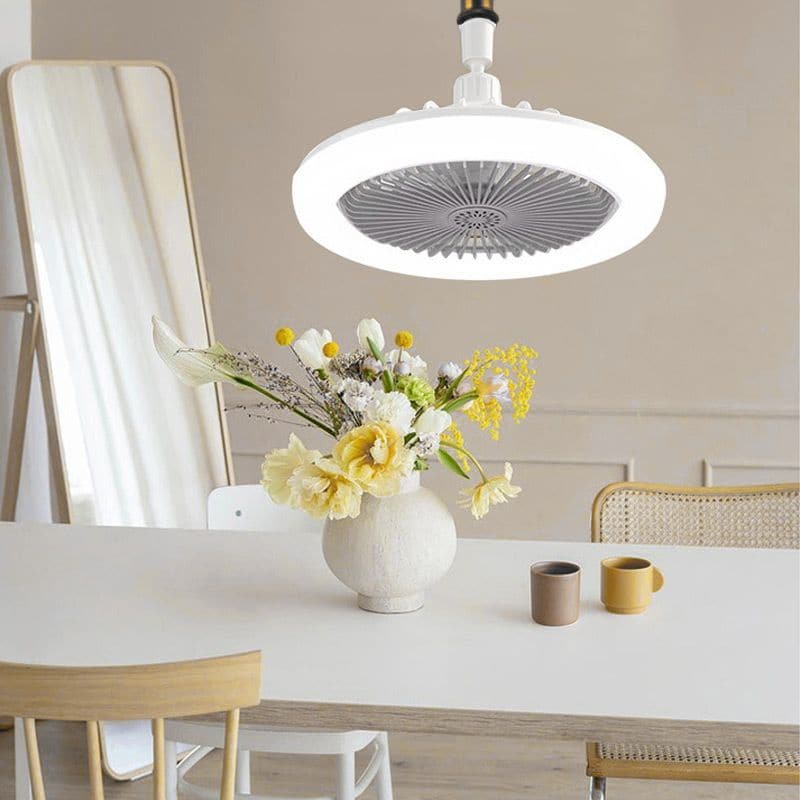 LED-takfläkt med fjärrkontroll – tystgående, 3 ljuslägen, energisparande 🌀