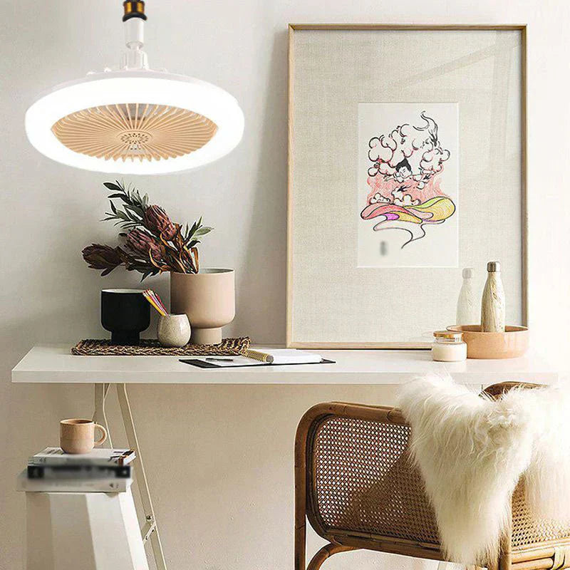 LED-takfläkt med fjärrkontroll – tystgående, 3 ljuslägen, energisparande 🌀