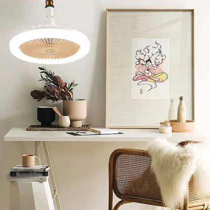 LED-takfläkt med fjärrkontroll – tystgående, 3 ljuslägen, energisparande 🌀