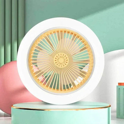 LED-takfläkt med fjärrkontroll – tystgående, 3 ljuslägen, energisparande 🌀