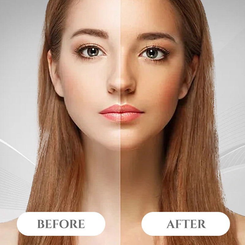 Naturlig och ljus flytande bronzer