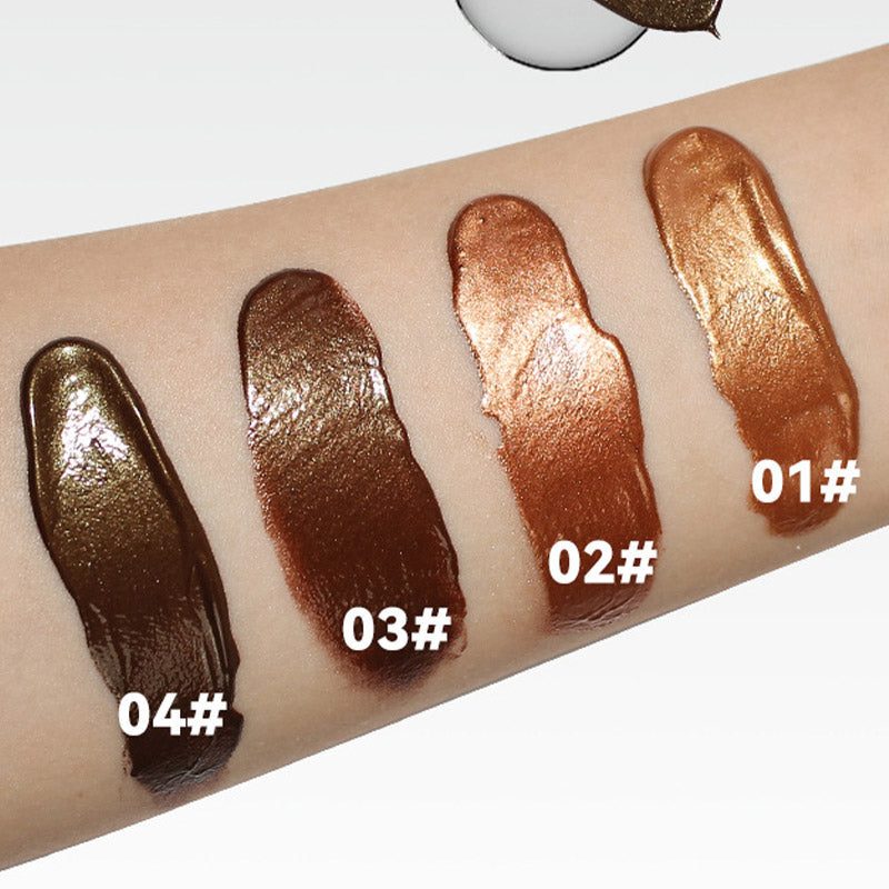 Naturlig och ljus flytande bronzer