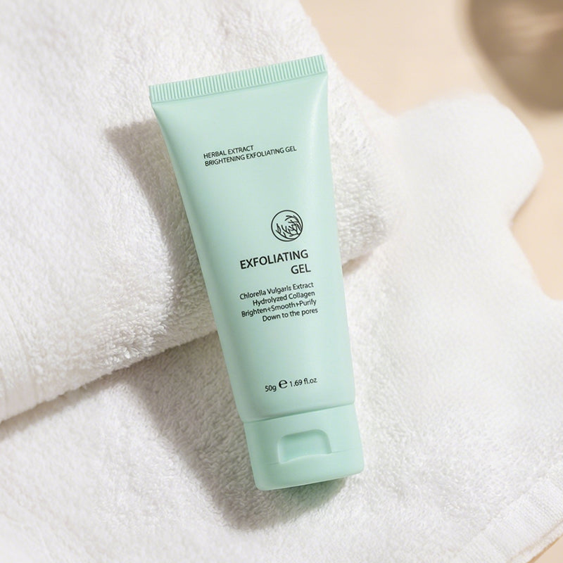 Exfolierande gel med örtextrakt