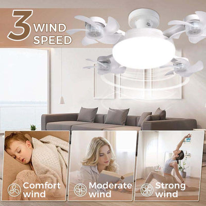 Ny E27 takfläktlampa – 2-i-1 tyst LED-fläktlampa