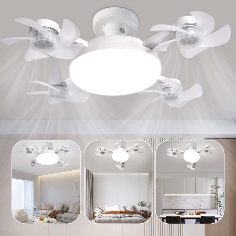 Ny E27 takfläktlampa – 2-i-1 tyst LED-fläktlampa