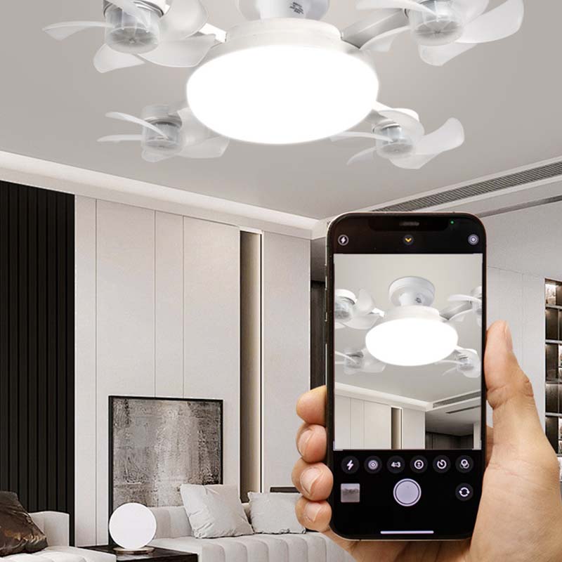 Ny E27 takfläktlampa – 2-i-1 tyst LED-fläktlampa