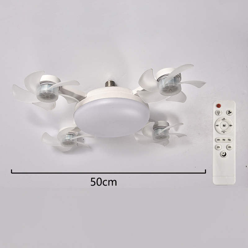 Ny E27 takfläktlampa – 2-i-1 tyst LED-fläktlampa