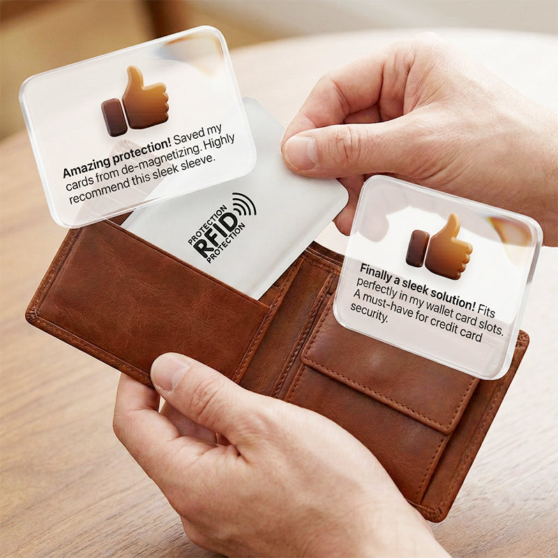 RFID-blockerande kreditkortsfodral / Anti-skimming kortskydd