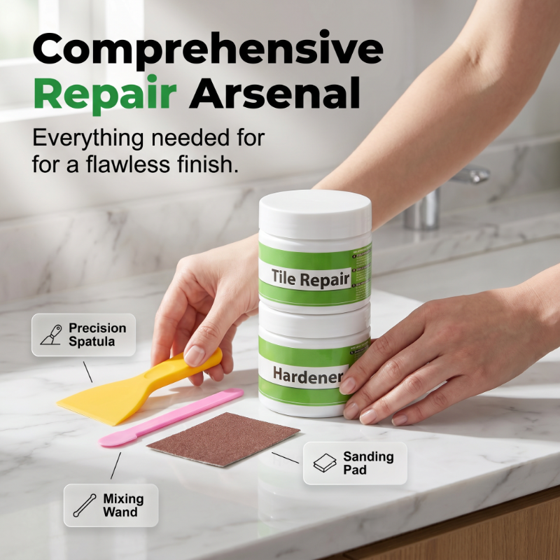 Rengörings- och reparationskit för kakelfogar – tar bort sprickor och återställer glansen 🧱✨ Professionell reparation på bara några minuter – ingen erfarenhet krävs, perfekt rengjort! 🛠️💎