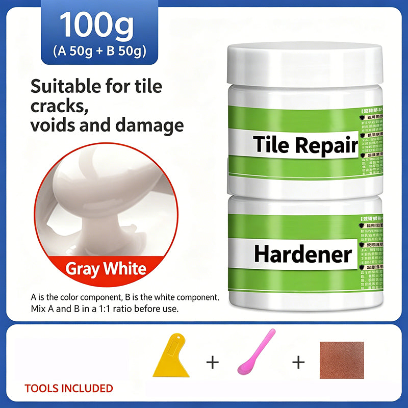 Rengörings- och reparationskit för kakelfogar – tar bort sprickor och återställer glansen 🧱✨ Professionell reparation på bara några minuter – ingen erfarenhet krävs, perfekt rengjort! 🛠️💎