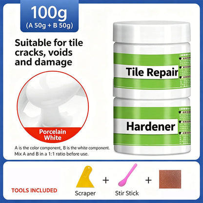 Rengörings- och reparationskit för kakelfogar – tar bort sprickor och återställer glansen 🧱✨ Professionell reparation på bara några minuter – ingen erfarenhet krävs, perfekt rengjort! 🛠️💎