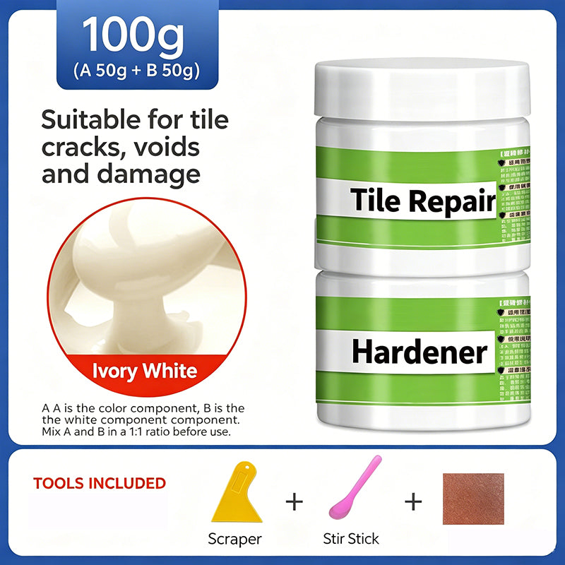Rengörings- och reparationskit för kakelfogar – tar bort sprickor och återställer glansen 🧱✨ Professionell reparation på bara några minuter – ingen erfarenhet krävs, perfekt rengjort! 🛠️💎