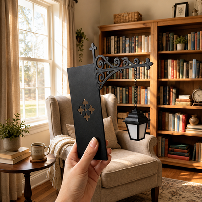 📢📢 Tidsbegränsat erbjudande: 50 % rabatt! 🔥 Mini retro gatlykta-bokstöd 📚💡 – Ge din bokhylla en unik design