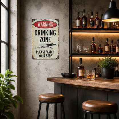 📢📢 Tidsbegränsat erbjudande: 50 % rabatt! 🔥 Retro metallskylt för bar – rustik varningsskylt för väggdekoration