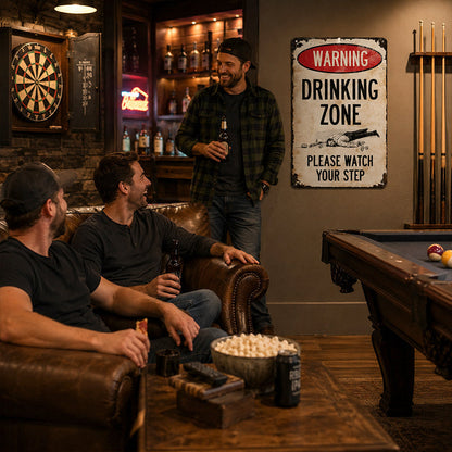 📢📢 Tidsbegränsat erbjudande: 50 % rabatt! 🔥 Retro metallskylt för bar – rustik varningsskylt för väggdekoration