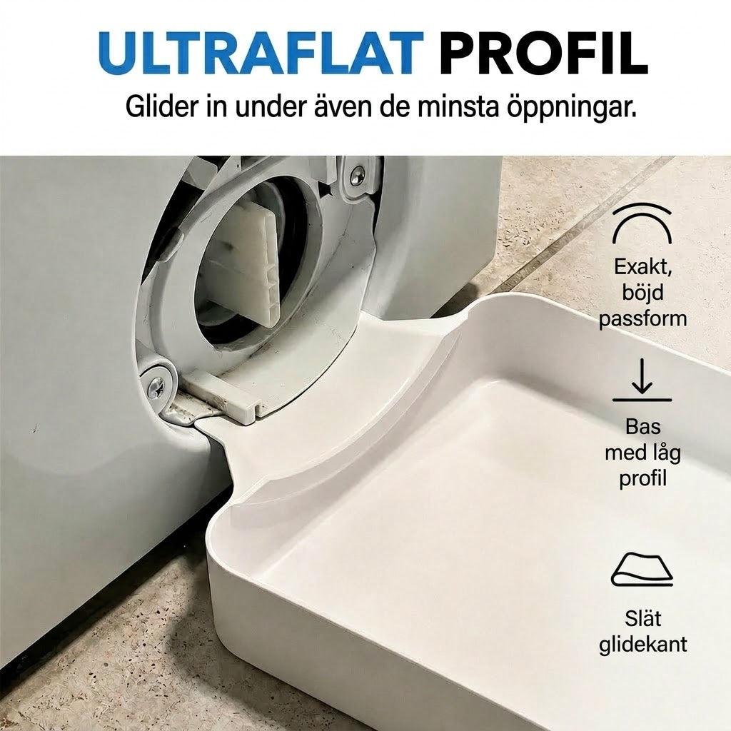 Spillbricka för tvättmaskin / Droppskydd för tvättmaskin