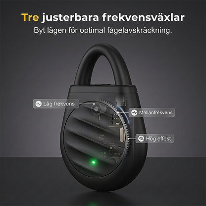 🐦Oroa dig aldrig mer för fåglar, skadedjur och gräshoppor! Bärbar ultraljudsfågelskrämma i nyckelringsdesign.