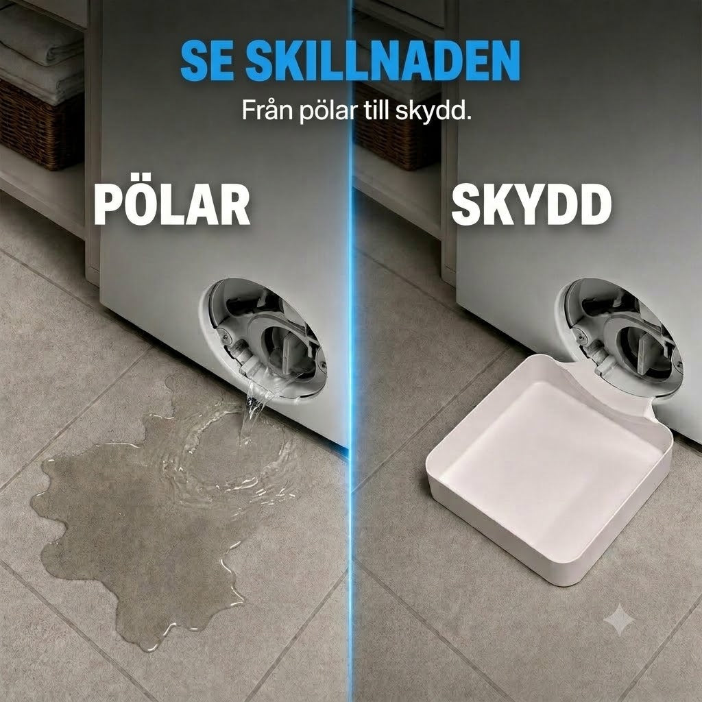 Spillbricka för tvättmaskin / Droppskydd för tvättmaskin