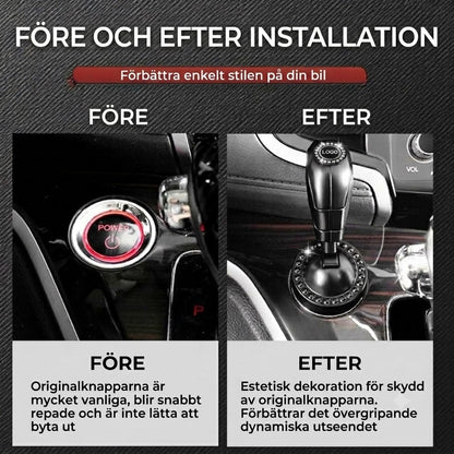 🚗Vippströmbrytare för start/stopp av bil – dekorativt lock för startknapp🕹️