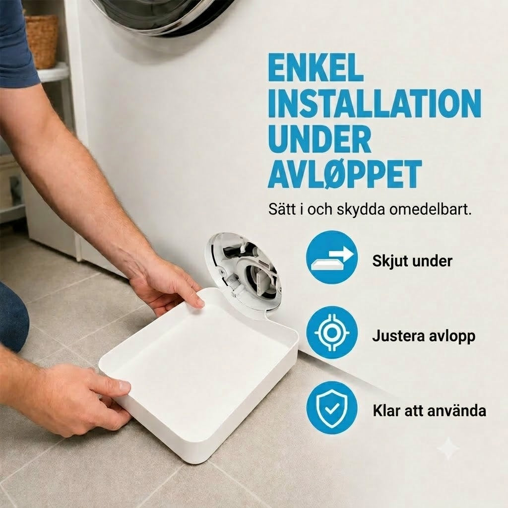 Spillbricka för tvättmaskin / Droppskydd för tvättmaskin
